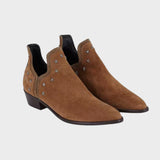 Star | Suede Ankle Boots with Pointed Toe