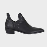 Star | Pointed Leather Ankle Boots
