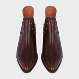 Star | Pointed Leather Ankle Boots