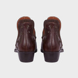 Star | Pointed Leather Ankle Boots