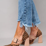 Geneva | Bold leopard print block heels
