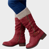 Gloria | High-Top Boot with Woven Mesh Detail