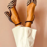 Vittoria | Stiletto Heels with Zebra Print