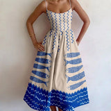 Elowette | Blue Harbor Midi Dress