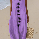 Pearl™ | Violet Bloom Midi Dress