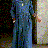 Clara | Denim Dress with Peter Pan Collar