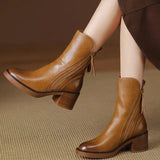Araceli - Leather Ankle Boots