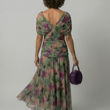 Calen | Off Shoulder Flow Midi Dresses