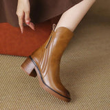 Araceli - Leather Ankle Boots