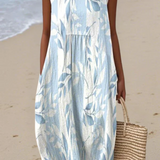 Ivy™ | Midi Dress with Leaf Print