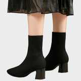 Alejandra - Knitted Orthopedic Boots in Soft Beige