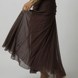Calen | Off Shoulder Flow Midi Dresses