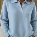 Jovie | V-Neck Polo Sweater