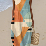 Sage™ | Geometric Midi Dress