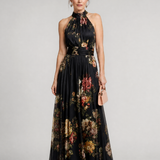 Sior | Floral Halter Neck Midi Dress