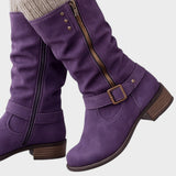 Gloria | High-Top Boot with Woven Mesh Detail