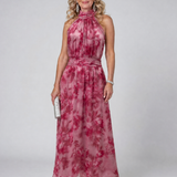 Avien™ Soft Halter Neck Midi Dress