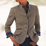 Lily | Elegant Jacket with High Collar