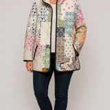 IVORY™ | Casual Floral Print Quilted Jacket