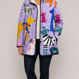 RAVEN™ | Casual Quilted Jacket with Dog Print