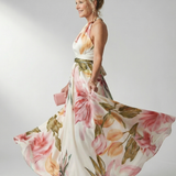 Amiel | Light Floral Maxi Dress