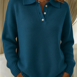 Jovie | V-Neck Polo Sweater