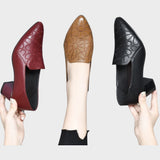 Elena | Leather Shoes with Embroidery