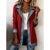 CASUAL DENIM TRIM JACKET