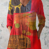 Indira | V-Neck Longline Shirt