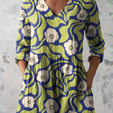 Elodie | Long Blouse with V-Neck