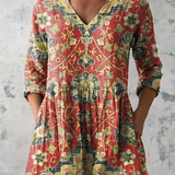 Dahlia | V-Neck Long Sleeve Top