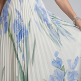 Ophelia | Sleeveless Square Neck Floral Print Midi Dress