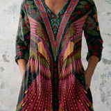 Manon | Long Blouse with V-Neck