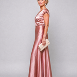 Samouse | Cap Sleeve Wrap Bodice Maxi Dress