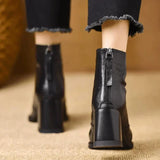 Isabelle | Comfortable Leather Ankle Boots with Toe Protection