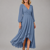 Mia | Elegant V-neck Long Dress