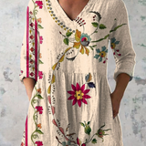 Clara | Long Blouse with V-Neck