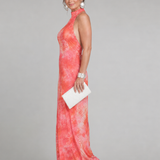 Coraline | Halter Neck Printed Pattern Maxi Dress