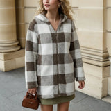 Willow | Plaid Hooded Coat