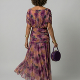 Calen | Off Shoulder Flow Midi Dresses