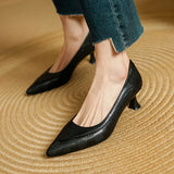Belle Genuine Leather High Heel Shoes