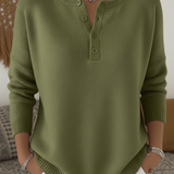 Ava™ | Calm Button-Up Sweater