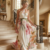 Amiel | Light Floral Maxi Dress