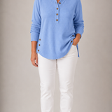 Renata Ribbed Button Detail Tunic