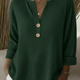 Chloe™ | Structural Sweater with Buttons