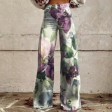 Noemi™ - Pantalon à Taille Haute Motif Boho
