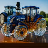 Classic House Whisky Shaped Like a New Holland T7 Tractor