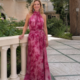 Avien™ Soft Halter Neck Midi Dress