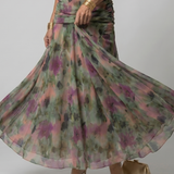 Calen | Off Shoulder Flow Midi Dress