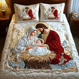 Santa Claus Magic 3-Piece Quilted Bed Set